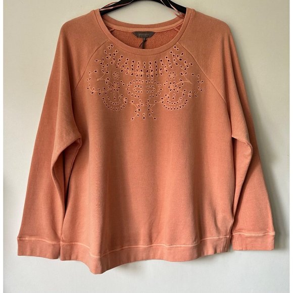 Principles Tops - Principles Broderie Sweatshirt Orange 10, 12, 14, 16, 18, 20, 22, 24, 26